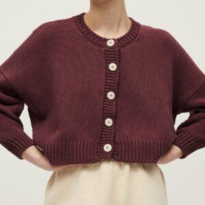 Babaa no. 14 cardigan black cherry